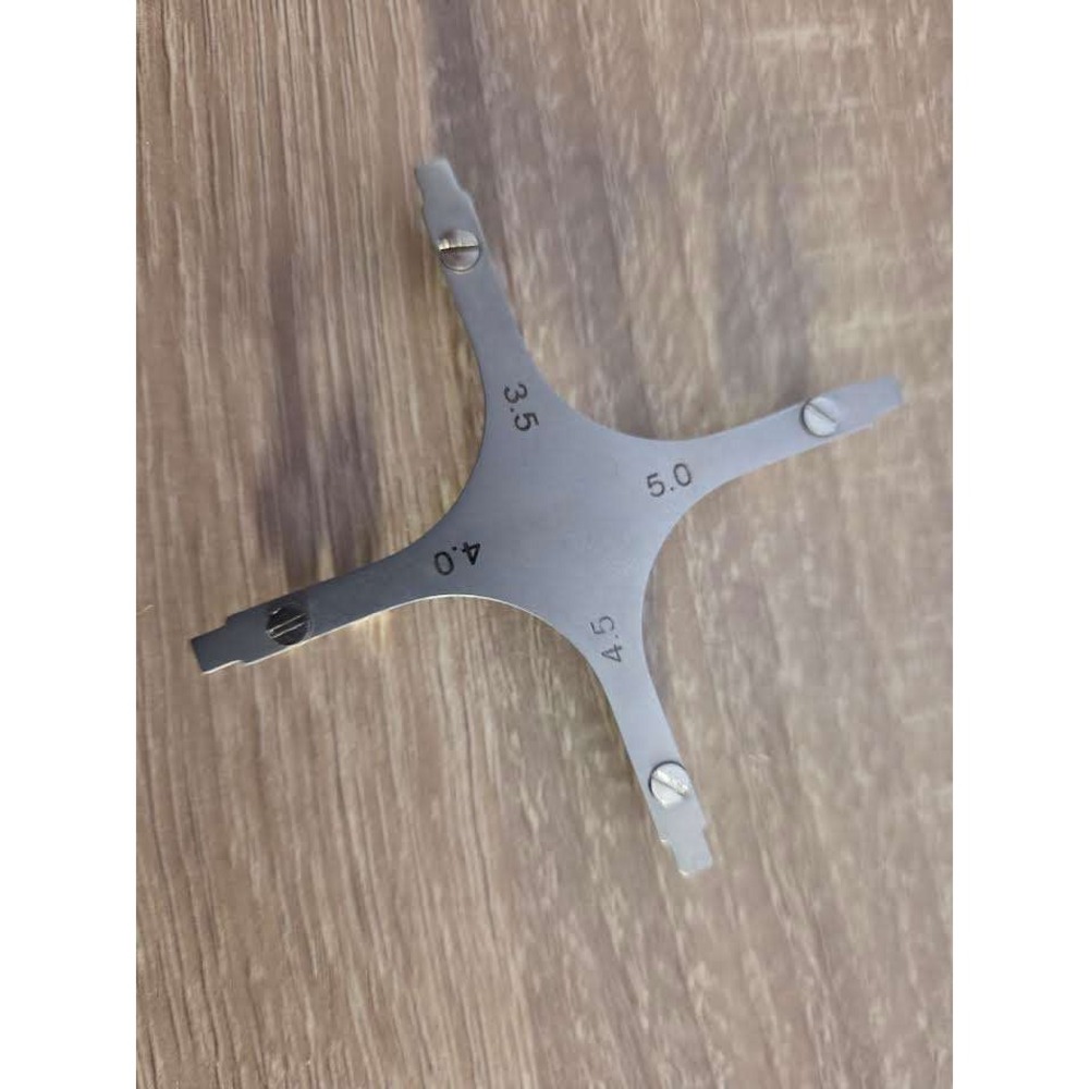 Orthodontic Bracket Positioning Gauge Stainless Steel Star‎ 3.5 4.0 4.5 5.0mm